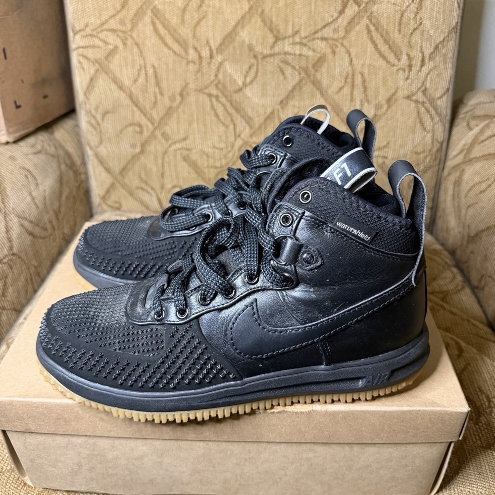Nike Lunar Force 1 Duckboot Black Gum 805899-003 Men's Size 10 Boots Sneakers